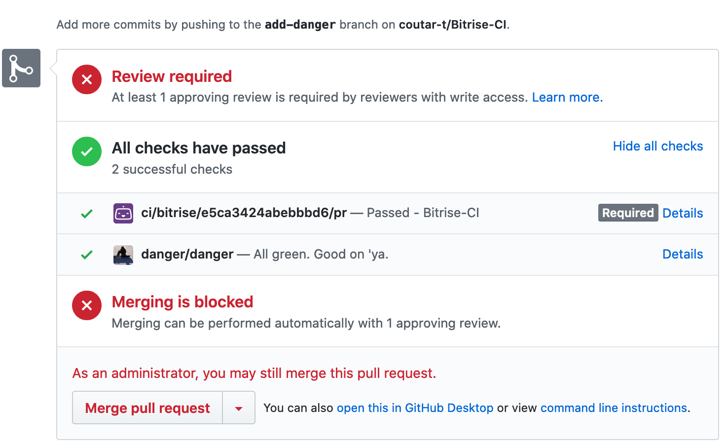 Github status