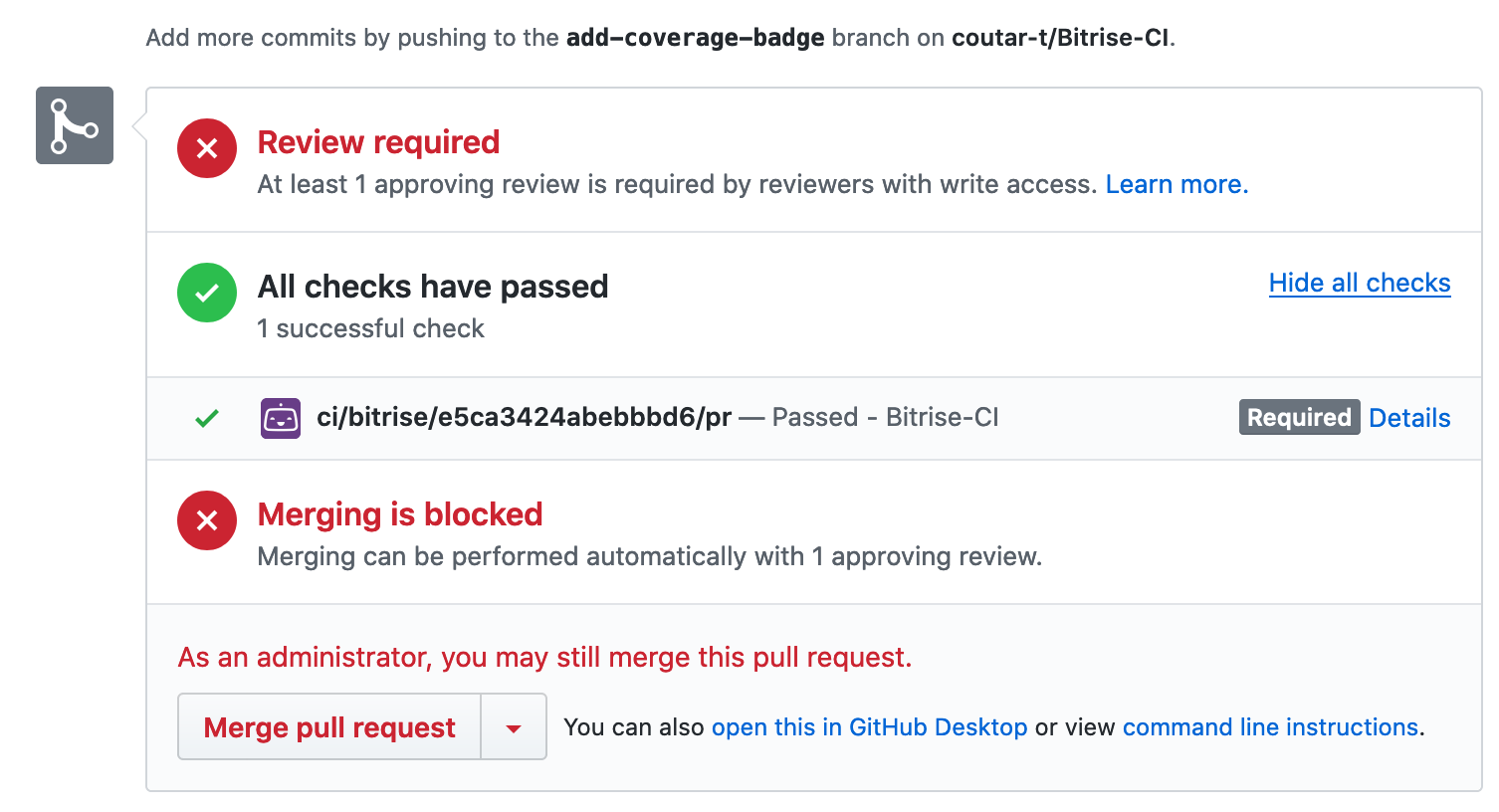 Github pull request